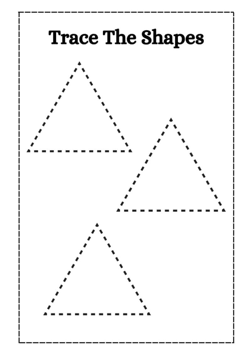 Trace the Shapes Worksheet - Image 4