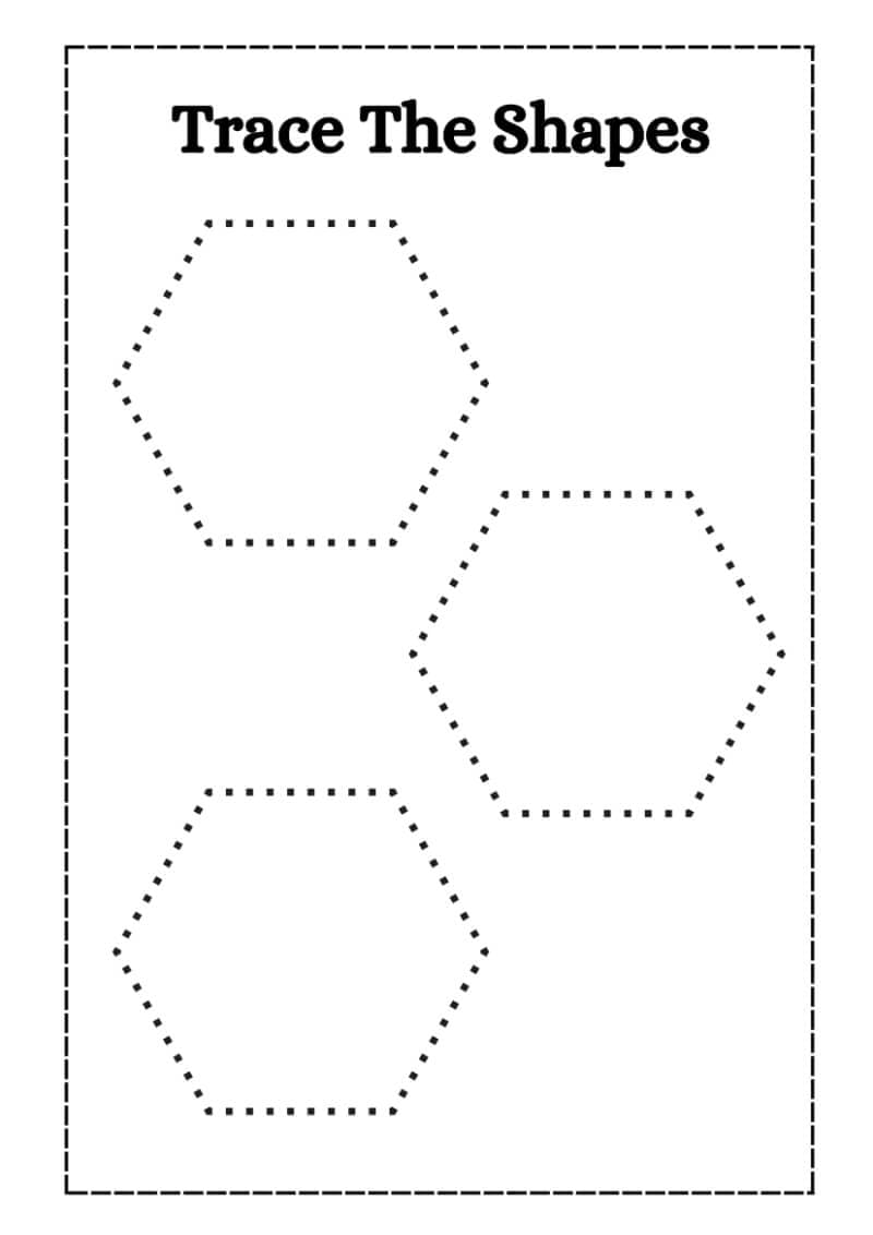Trace the Shapes Worksheet - Image 5