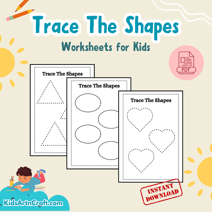 Trace the Shapes Worksheet